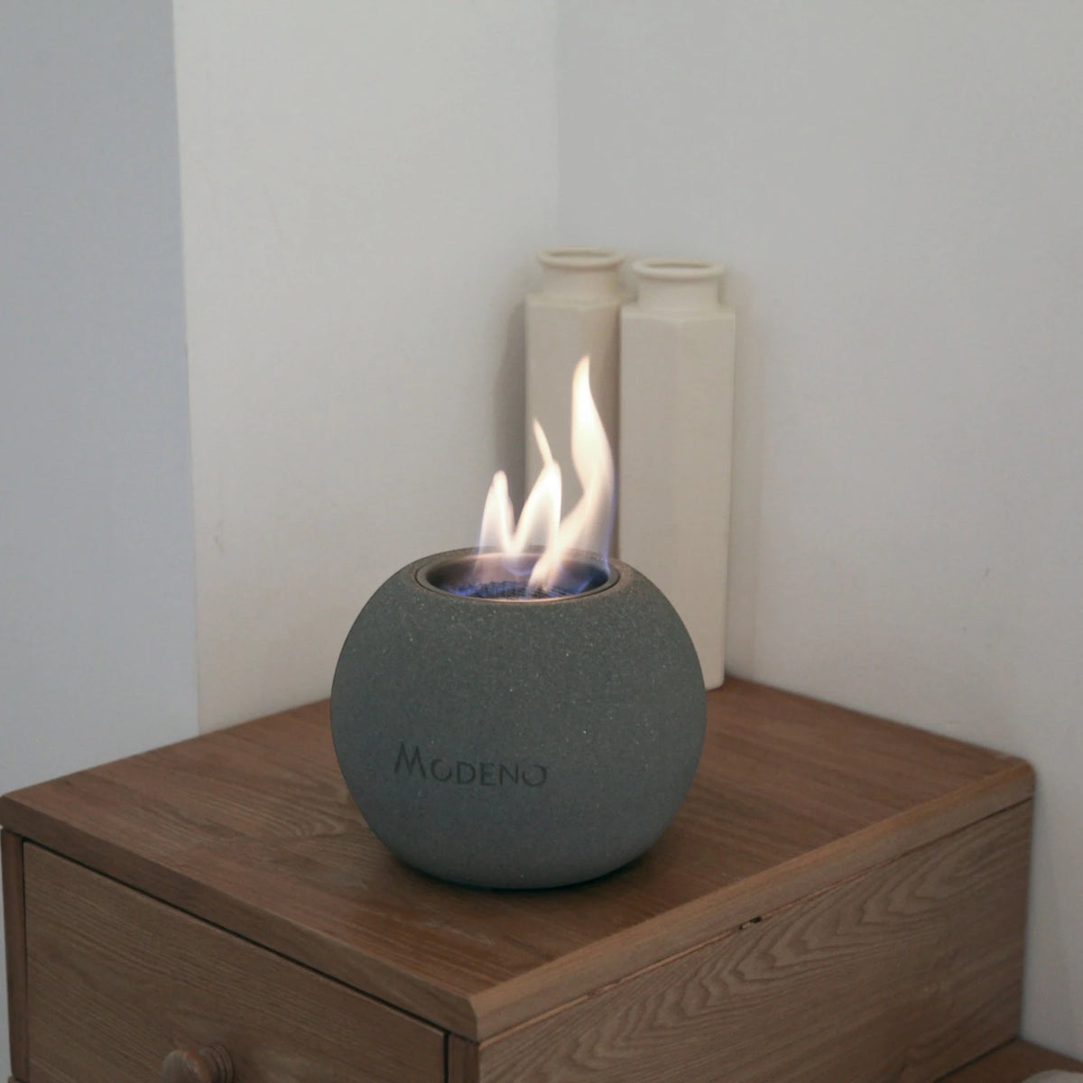 Paffu Bioethanol Tabletop Fireplace – Dark Grey