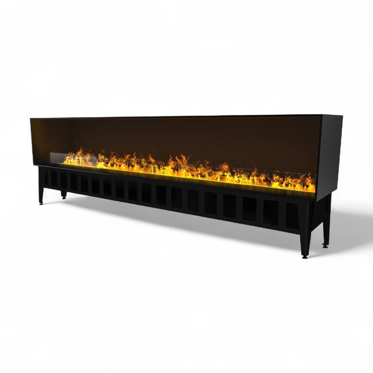 Incanto 2500 built-in water vapour fireplace by Magic-Fire with 250 cm flame line