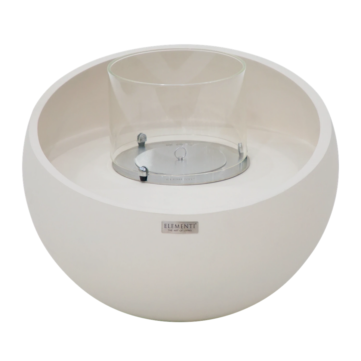 FIRENZE Bioethanol Fire Bowl – Cream White