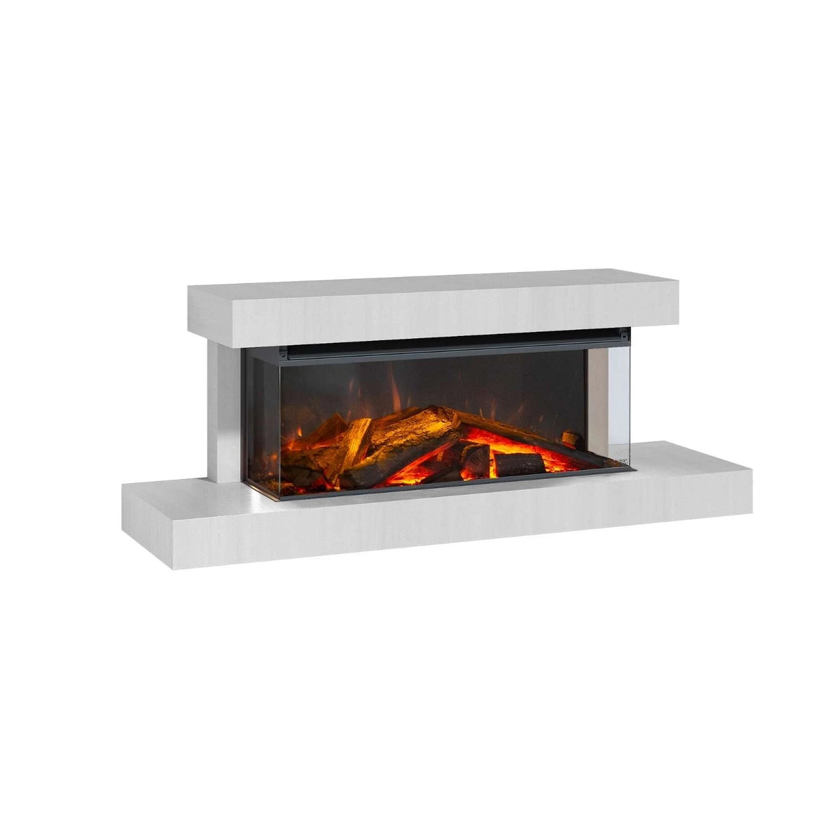Lumen 870 Wall-Mounted Electric Fireplace – Chalk