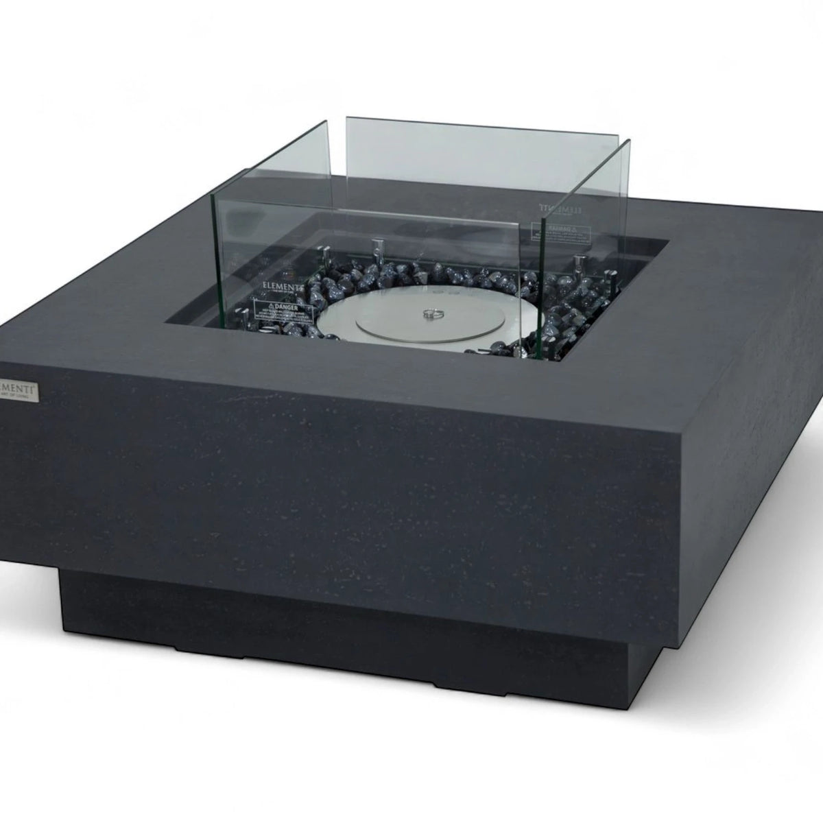 MANHATTAN Bioethanol Fire Table – Slate Black