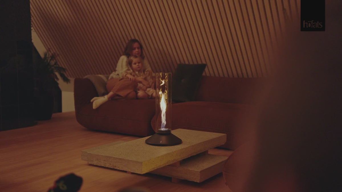 Load video: SPIN X 900 Tabletop Fireplace - Black