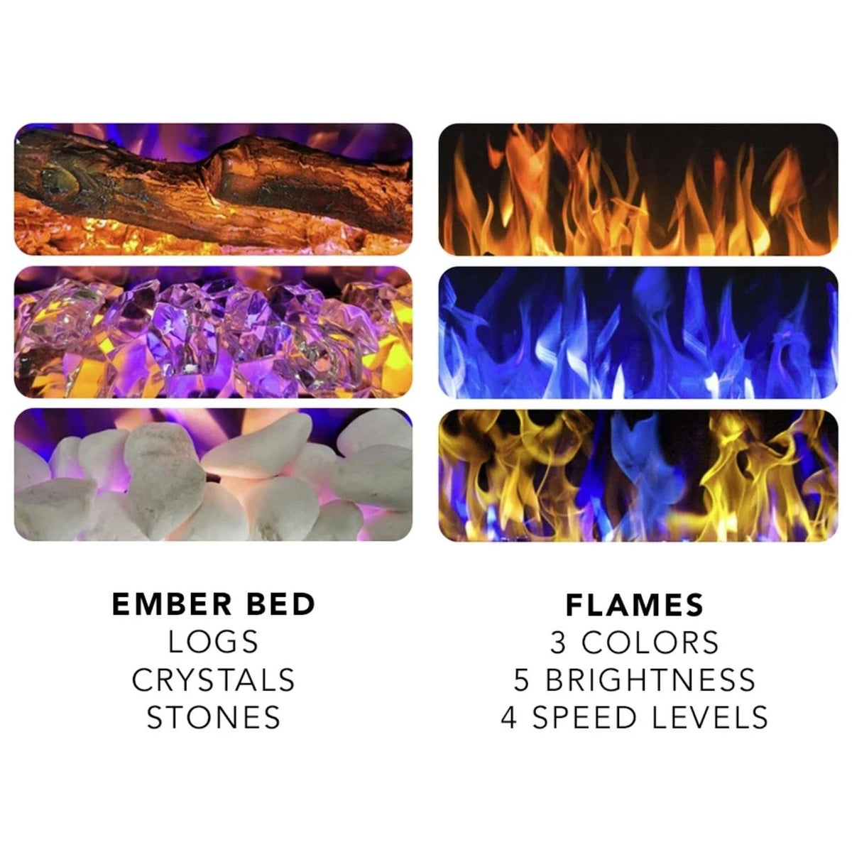 Aflamo Pride Slim 153 cm Electric Fireplace