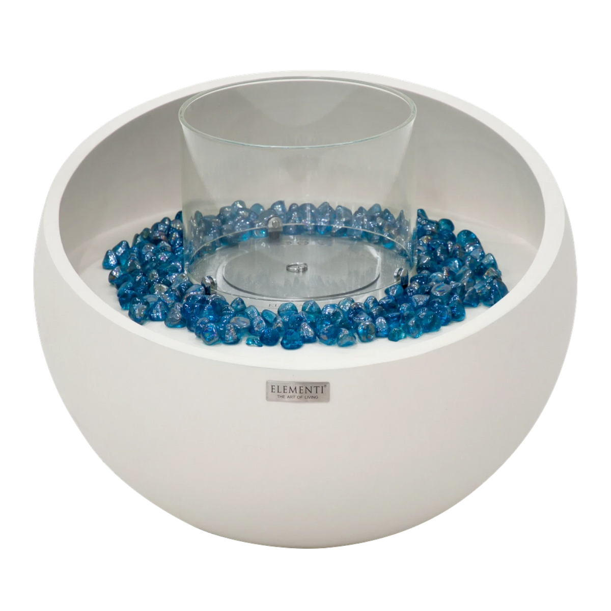 FIRENZE Bioethanol Fire Bowl – Cream White
