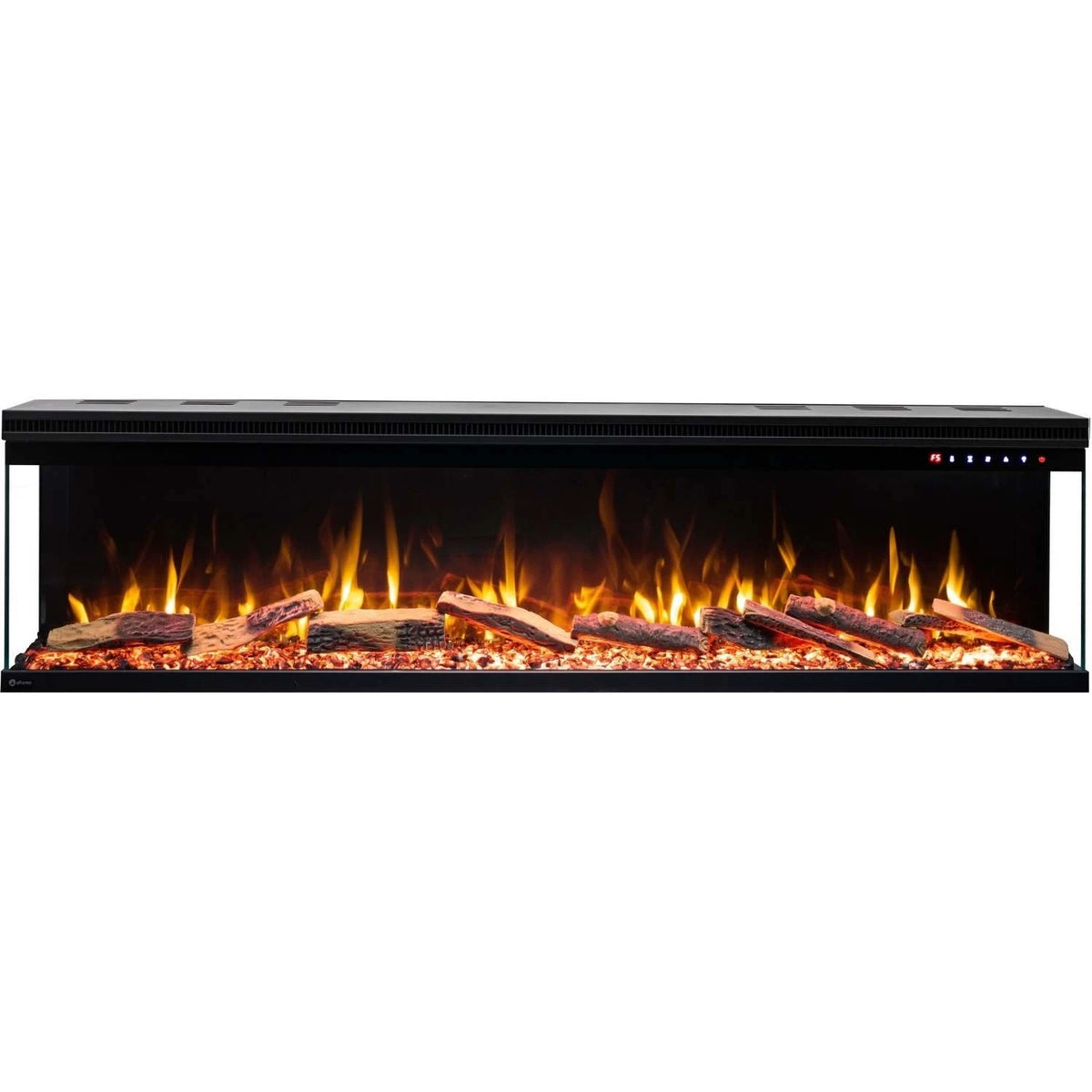 Aflamo Unique 153 cm black wall-mounted electric fireplace