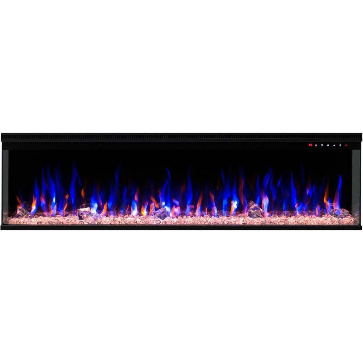 Aflamo Unique 153 cm black wall-mounted electric fireplace
